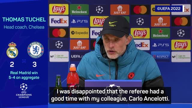 Tuchel fumes at 'laughing' referee after Chelsea's UCL exit