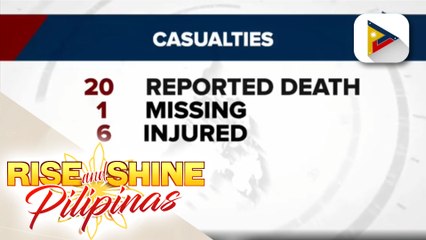 Hindi bababa sa 22 indibidwal, nasawi sa pananalasa ng bagyong Agaton