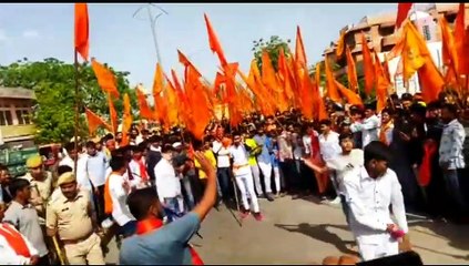 धर्म ध्वजा यात्रा का मुस्लिम समुदाय ने किया स्वागत