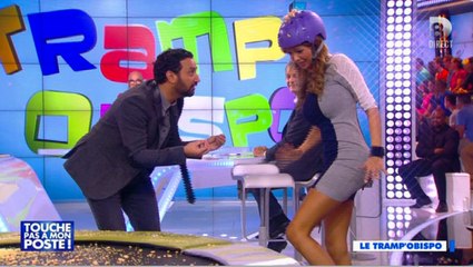 Nabilla complètement effrayée dans Touche pas à mon poste... par des haricots !