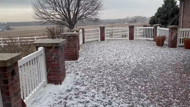 Severe storms slam the central US with hail