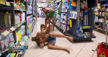 Anaïs, Benjamin et Eddy foutent le bordel au supermarché