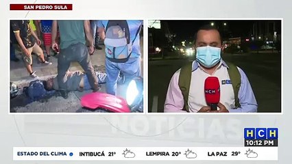 Violento encontronazo entre turismo y camioneta deja lesionados en el barrio El Benque de SPS