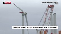 La première éolienne en mer française fait surface à Saint-Nazaire