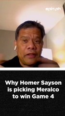 Why Homer Sayson is picking Meralco to win Game 4 #shorts