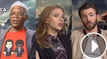 Captain america 2 : rencontre avec Scarlett Johansson, Chris Evans et Samuel L Jackson