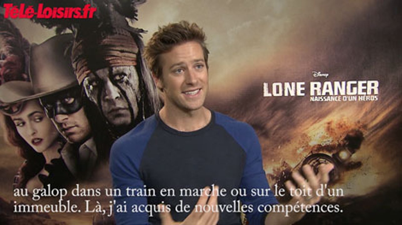 Lone Ranger : interview d'Armie Hammer