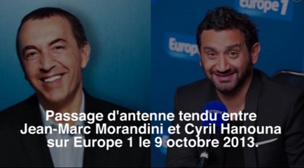 Passage d'antenne tendu entre Jean-Marc Morandini et Cyril Hanouna sur Europe 1