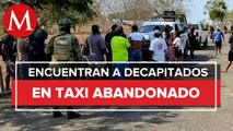 Encuentran cinco cuerpos dentro de un taxi en Juchitán, Guerrero