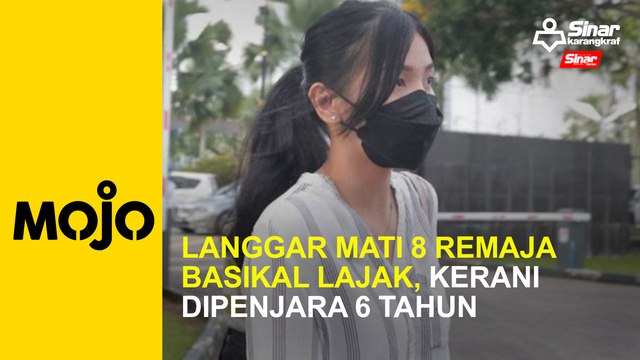 Langgar mati lapan remaja basikal lajak, kerani dipenjara enam tahun
