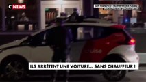 Une voiture sans chauffeur arrêtée par la police