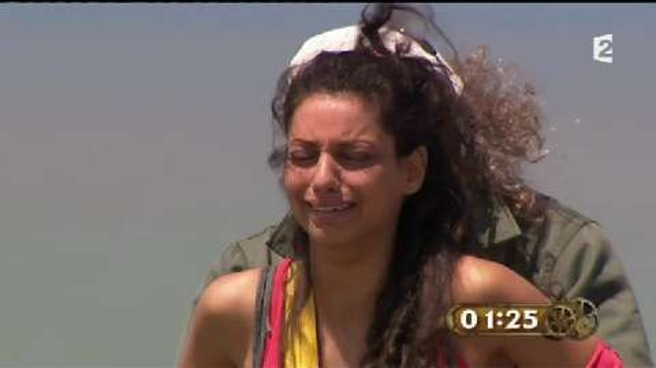 La chanteuse Tal en pleurs dans Fort Boyard