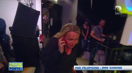 Valérie Damidot en Madame Sardine piège Touche pas à mon poste