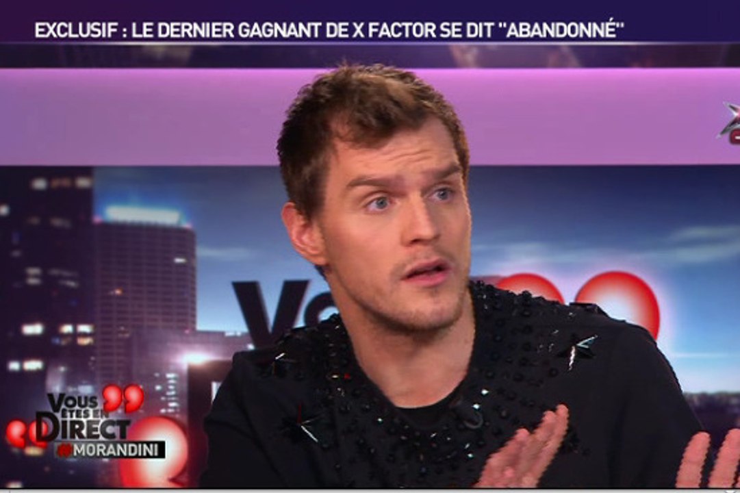 Matthew Raymond Barker, gagnant d'X Factor, en colère
