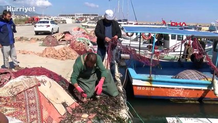 Yasağa rağmen algarna yöntemiyle deniz patlıcanı avına tepki