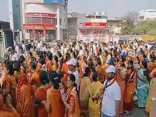 शांति पदयातार रैली निकाली, उमड़ा सैलाब