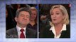 Marine Le Pen et Jean Luc Mélenchon dans Des paroles et des actes