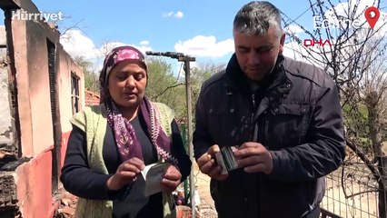 Tüp bebek için biriktirdikleri 100 bin lira, evleriyle birlikte yandı