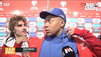 Embêté par un joueur adverse, Kylian Mbappé s'agace... Mais est vite calmé par Antoine Griezmann