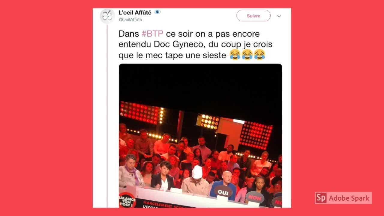 TEL Balance ton post : Doc Gynéco s'endort sur le plateau et scandalise les internautes (REVUE DE TWEETS)
