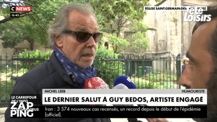 Obsèques de Guy Bedos : l'émotion de Michel Leeb