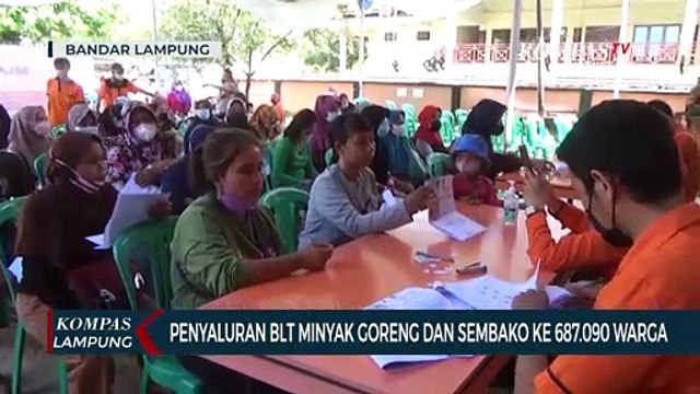 BLT Minyak Goreng dan Sembako Disalurkan Pada687.090 Warga