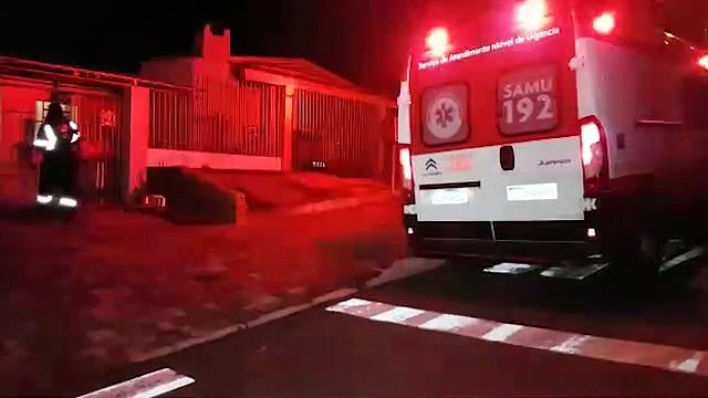 Idosa de 65 anos com suspeita de AVC é socorrida pelo SAMU no Bairro Santa Felicidade