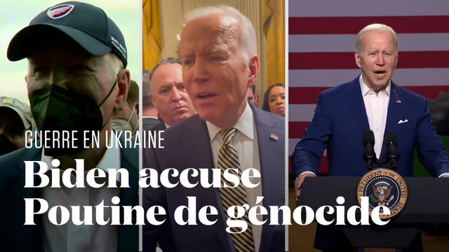 Génocide , boucher : comment Joe Biden s'en prend verbalement à Vladimir Poutine