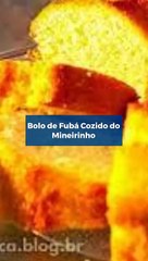 Bolo de Fubá Cozido do Mineirinho #Shorts