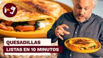 Deliciosas QUESADILLAS de BEICON, QUESO y ESPINACAS. Listas en 10 MINUTOS