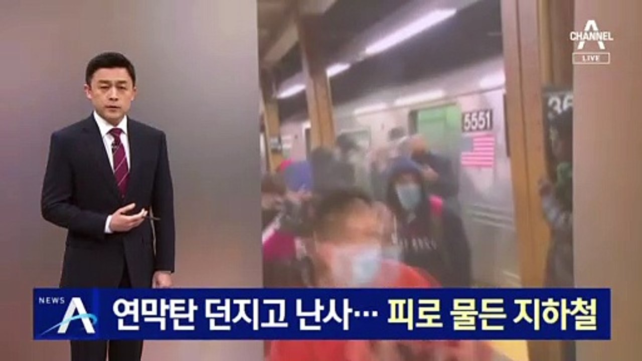 연막탄 던지고 난사…피로 물든 뉴욕 출근길 지하철