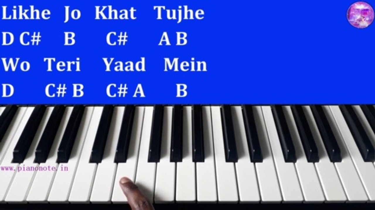 Likhe Jo Khat Tujhe Piano Tutorial with Notes | Kanyadaan | Julius Murmu Keyboard | लिखे जो खत तुझे