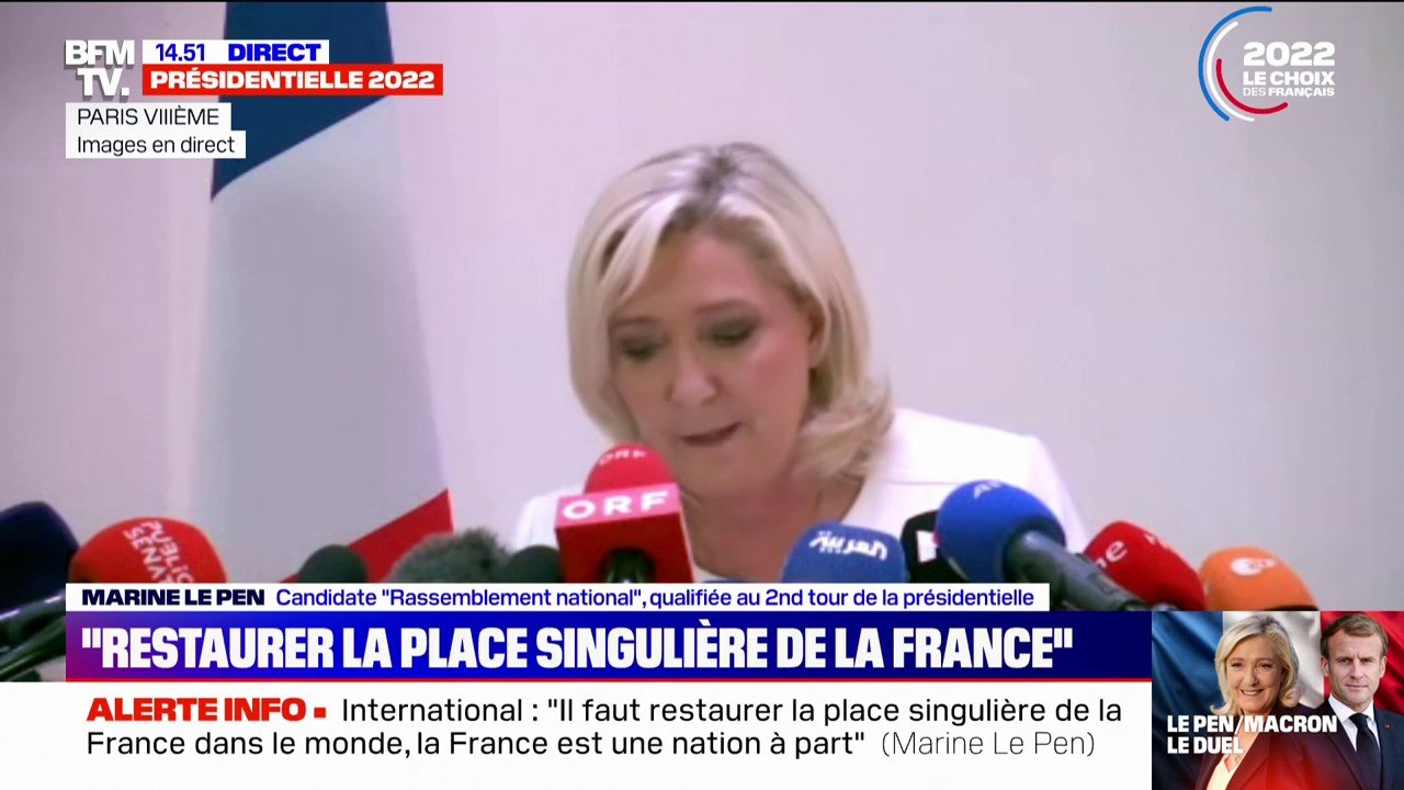 Marine Le Pen: "La France n'est pas une nation moyenne, mais une grande puissance qui compte encore"