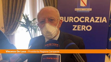 Covid, De Luca: “Centinaia di positivi, in Campania serve prudenza”