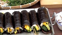 [자연 밥상] 왕년에 김밥 좀 말아봤다?! 재료 가득 넣은 자연인 표 김밥