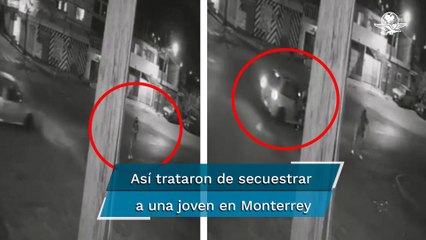 Captan el momento en que intentan subir a mujer por la fuerza a un carro en Nuevo León