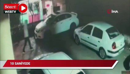 Jet lastik canavarı güvenlik kamerasında