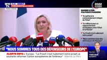 La conférence de presse de Marine Le Pen perturbée par une manifestante