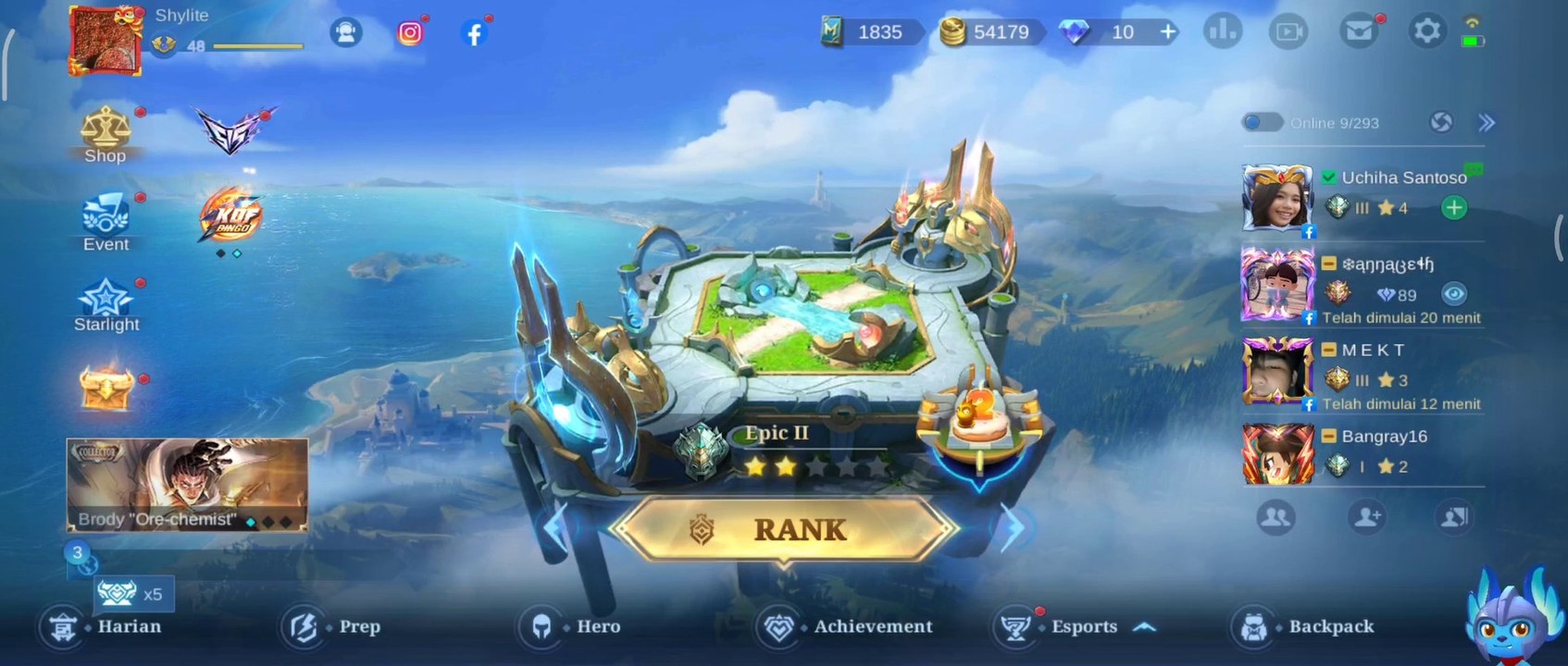 Main Mode Rank pakai estes tapi.....