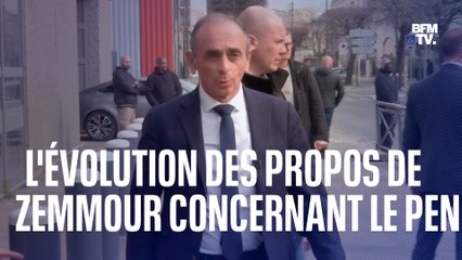 Présidentielle: comment les propos d'Éric Zemmour concernant Marine Le Pen ont évolué?