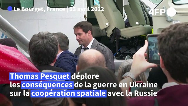 Espace: Thomas Pesquet déplore les conséquences de la guerre en Ukraine