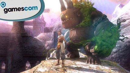 Gramy w Majin and the Forsaken Kingdom - gamescom