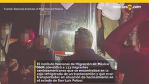 Autoridades mexicanas encuentran a 133 migrantes hacinados en un camión.