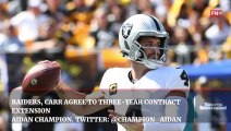 Raiders  Carr Agree to Three Year Contract Extension