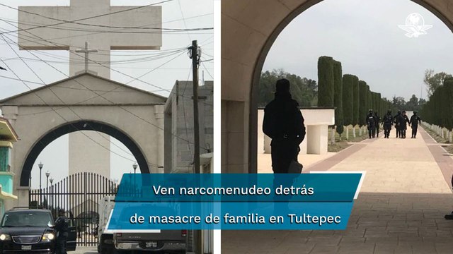 Escoltan cadáveres de familia masacrada en Tultepec, hoy serán enterrados los ocho