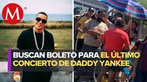 Regios hacen largas filas para comprar boletos de concierto de Daddy Yankee
