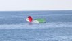 Yamaç paraşütü kapanan iki pilot 200 metreden denize indi