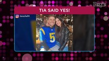 Tia Booth Jokes She and Fiancé Taylor Mock 'Blacked Out' During Onstage Proposal