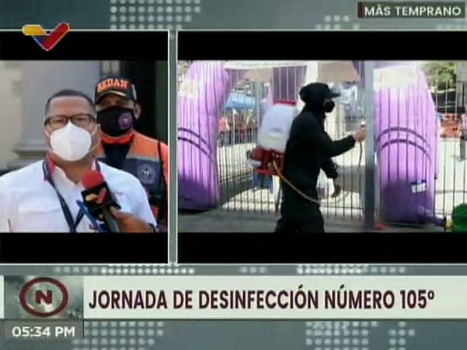 Misión Venezuela Bella activó jornada de desinfección en la Basílica de Santa Teresa