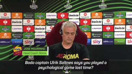 Mourinho refuses to talk mind games with Bodo/Glimt